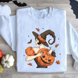 Halloween Witch Shirt, Pumpkin Witch Shirt, Halloween Hat Tee