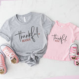 Thanksgiving Mama And Mini Shirts, Thankful T-Shirt