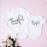 Thanksgiving Mama And Mini Shirts, Thankful T-Shirt