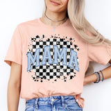 Checkered Mama Shirt, Mom Life Shirt