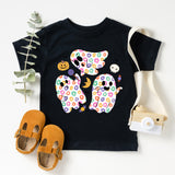 Toddler Floral Ghost Shirt, Youth Girls Halloween T-Shirt