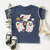 Toddler Floral Ghost Shirt, Youth Girls Halloween T-Shirt