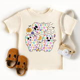 Toddler Floral Ghost Shirt, Youth Girls Halloween T-Shirt