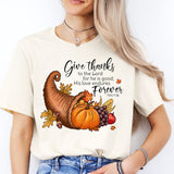 Give Thanks To The Lord Thanksgiving Shirt, Thanksgiving Day Shirt