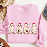 Spooky Ghost Chickens Shirt, Halloween Chickens Shirt