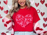 Pink Ribbon Heart Shirt, Faith Hope Love Valentine's Day Tee, Cancer Awareness T-Shirt