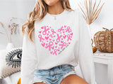 Pink Ribbon Heart Shirt, Faith Hope Love Valentine's Day Tee, Cancer Awareness T-Shirt