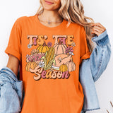 Tis The Season Thanksgiving Shirt, Fall Pumpkin Coffee T-Shirt