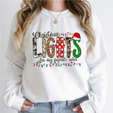 My Favorite Color Is Christmas Lights Sweatshirt, Christmas Shirt