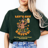 Let's Get Basted Turkey Shirt, Funny Thanksgiving T-Shirt