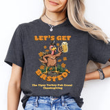 Let's Get Basted Turkey Shirt, Funny Thanksgiving T-Shirt