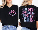 In My Double Digits Era Shirt, 10th Birthday Girl Shirt