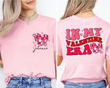 Custom In My Valentine Era Sweatshirt, Personalized Happy Valentines Day Shirt
