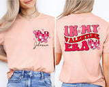 Custom In My Valentine Era Sweatshirt, Personalized Happy Valentines Day Shirt