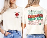 Emergency Department Christmas Shirt, Custom ER Crew Shirt