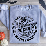 Some Days It Rocks Me Motherhood Shirt, Rocking Skeleton Shirt