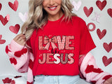 Love Like Jesus Valentine Shirt, Christian Valentine Shirt, Coquette Bow Valentine Shirt