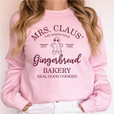 Mrs. Claus Christmas Baker Shirts, Gingerbread Cookie Christmas Shirts