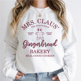 Mrs. Claus Christmas Baker Shirts, Gingerbread Cookie Christmas Shirts