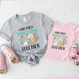 Our First Father's Day Together T-Shirt, New Dad Shirt
