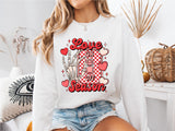 Love Season On Off Sweatshirt, Valentine's Day Sweater, Skeleton Hand Love Tee