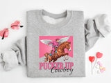 Pucker Up Cowboy Shirt, Country Valentine's Day Tee, Western Valentines Sweater