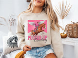 Pucker Up Cowboy Shirt, Country Valentine's Day Tee, Western Valentines Sweater