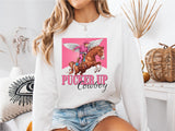 Pucker Up Cowboy Shirt, Country Valentine's Day Tee, Western Valentines Sweater