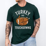 Turkey And Touchdowns Shirt, Football Thanksgiving Shirt