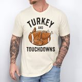 Turkey And Touchdowns Shirt, Football Thanksgiving Shirt