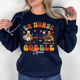 Er Nurse Gobble Squad Thanksgiving Shirt, Thankful ER Nurse Shirt