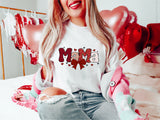 Valentine Mama Coquette Shirt, Valentine's Day Tee, Mama Mimi Nana Gigi Valentine T-Shirt