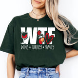 WTF Wine Turkey Family Shirt, Thanksgiving Shirt