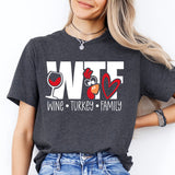 WTF Wine Turkey Family Shirt, Thanksgiving Shirt