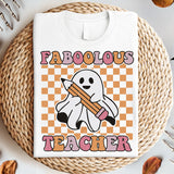 Faboolous Teacher Halloween Shirt, Spooky Teacher Shirt