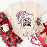 Dear Santa Crazy Christmas Lady Shirt, Christmas T-Shirt