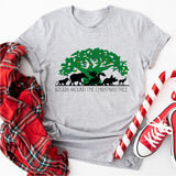 Rockin' Around The Christmas Tree Shirt, Retro Christmas Safari Shirt