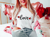 Love Shirt, Cute Love Shirt with Hearts, Boyfriend and Girlfriend Shirt, Couple Shirt