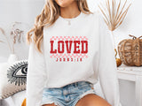 Loved John 3:16 Shirt, Christian Valentines Sweatshirt, Retro Valentine Shirt