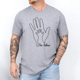 Father Hand Shirt, Dad and Baby Hand Shirt