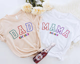 Mama Est 2024 Shirt, Dad Est 2024 Shirt