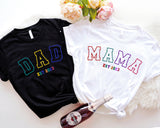 Mama Est 2024 Shirt, Dad Est 2024 Shirt