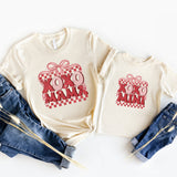 Mama Mini Valentine Shirt, Valentine's Day XOXO Tee, Family Valentine Matching T-Shirt