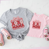 Mama Mini Valentine Shirt, Valentine's Day XOXO Tee, Family Valentine Matching T-Shirt