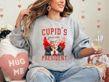 Cupid's Favorite President Sweatshirt, Valentine Cupid T-Shirt, Trump Lover Sweater