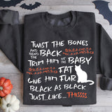 Twist The Bones Shirt, Scary Cat Shirt