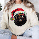 Black Santa Shirt, Christmas Shirt, African American Santa Shirt