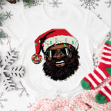 Black Santa Shirt, Christmas Shirt, African American Santa Shirt