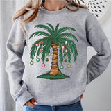 Christmas Palm Tree Shirt, Tropical Xmas Gift