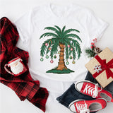 Christmas Palm Tree Shirt, Tropical Xmas Gift